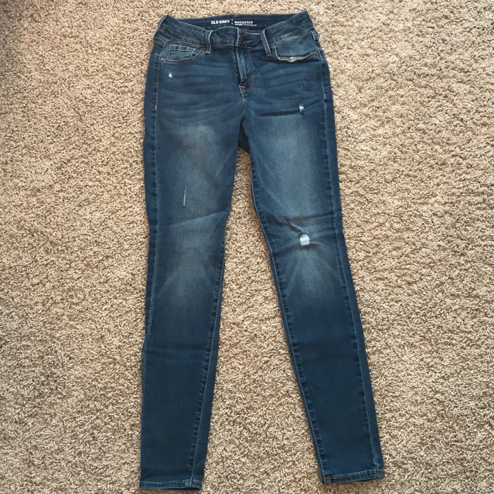 Old navy rockstar jeans.